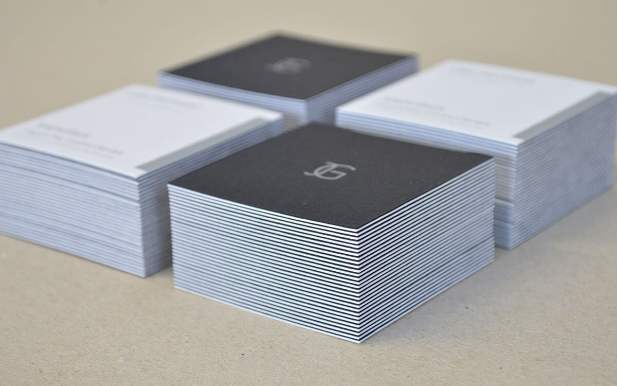 Square Duplexed Business Cards