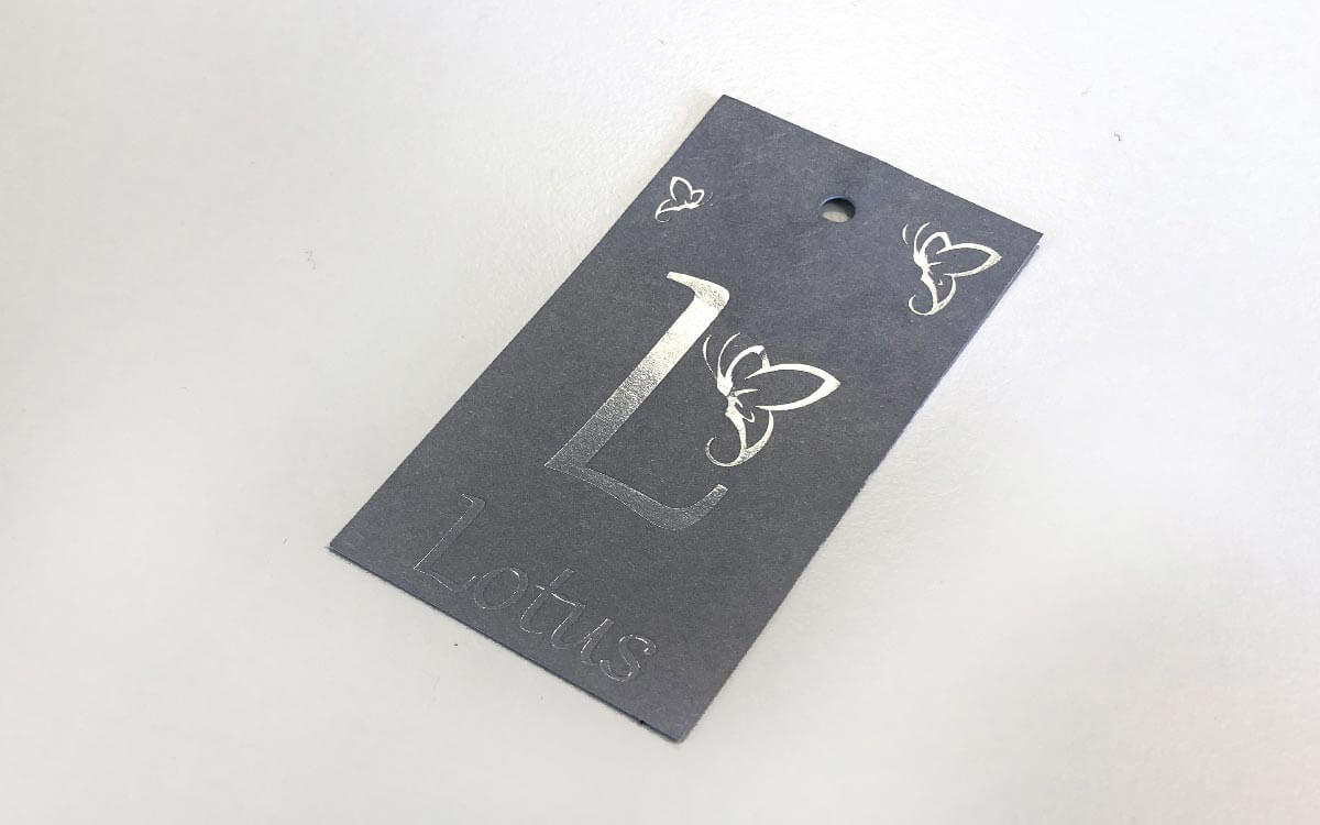 Silver Foil Swing Tag