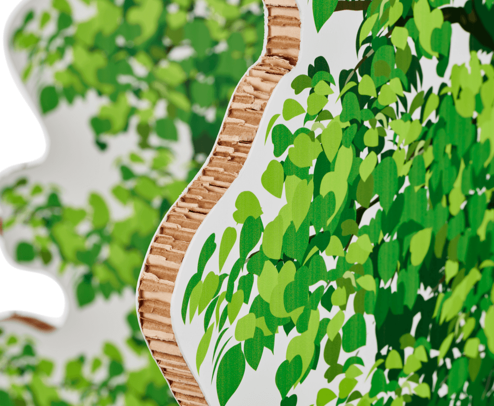 Paperboard tree edge